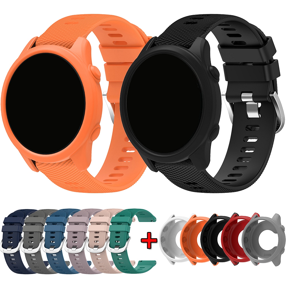 Jewelry Smart Watches - Silicone Watchband+Cases For Garmin Forerunner 255/265