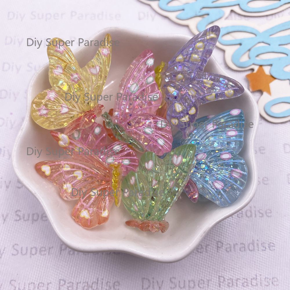 Paradise Jewelry & Watches Llc Photos - 10pcs Colorful Glitter Sequin Crystals Butterfly