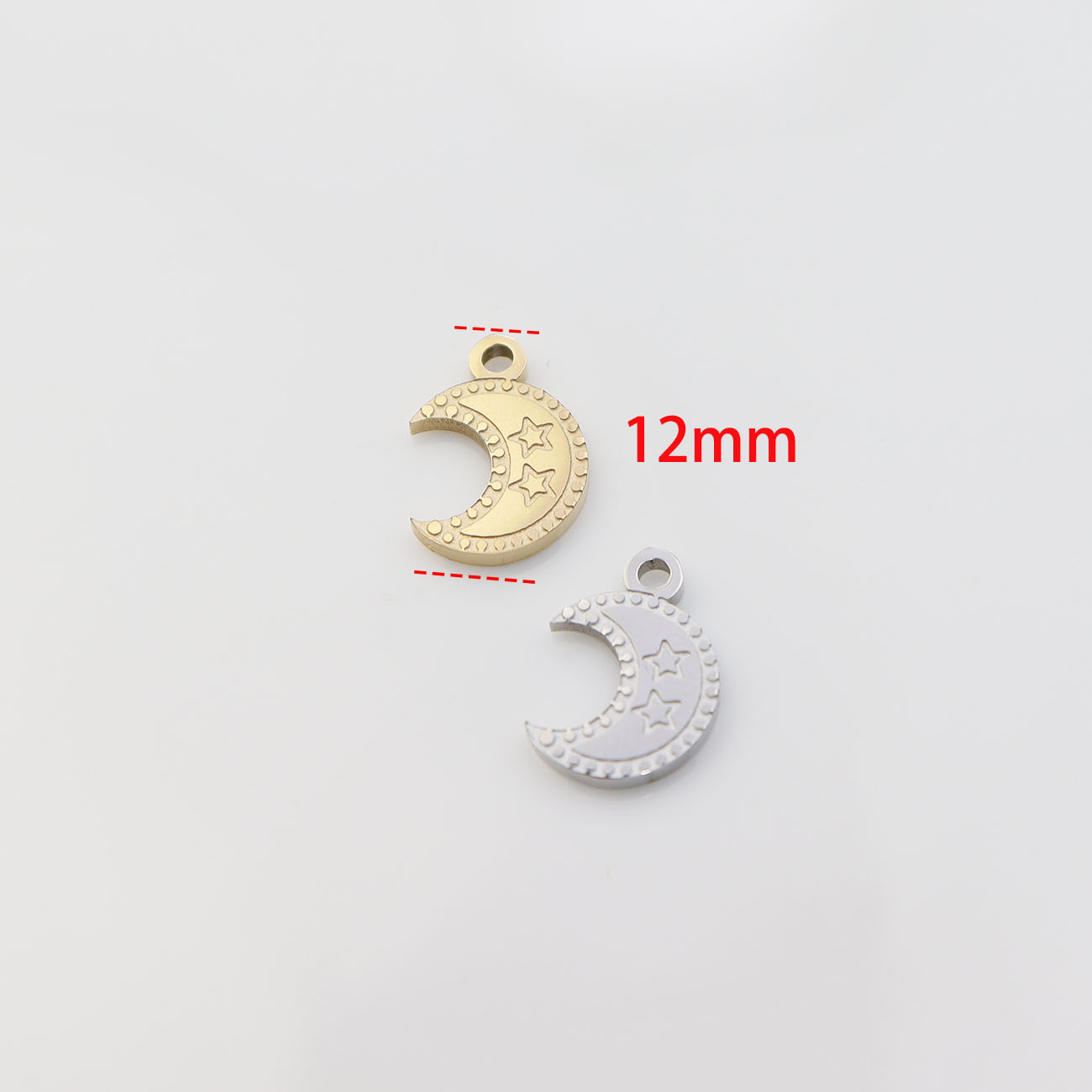 5pcs Stainless Steel Moon High - Moon Star Earrings 评论和价格