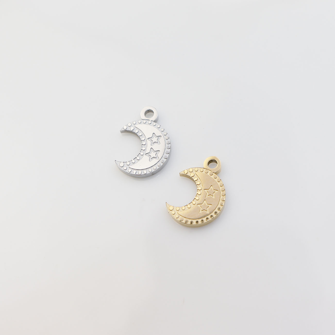 5pcs Stainless Steel Moon High - Moon Star Earrings 评论和价格