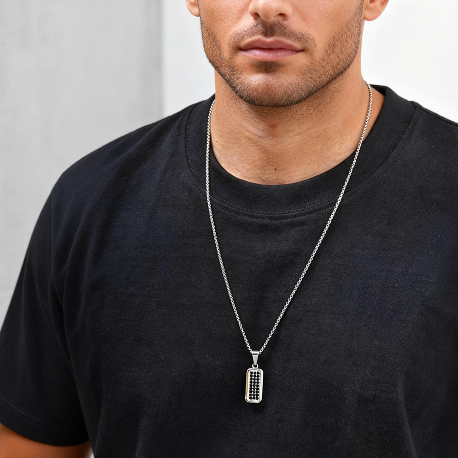 Personalization Dog Tag Neckla - Mens Dog Tag Necklace 评论和价格
