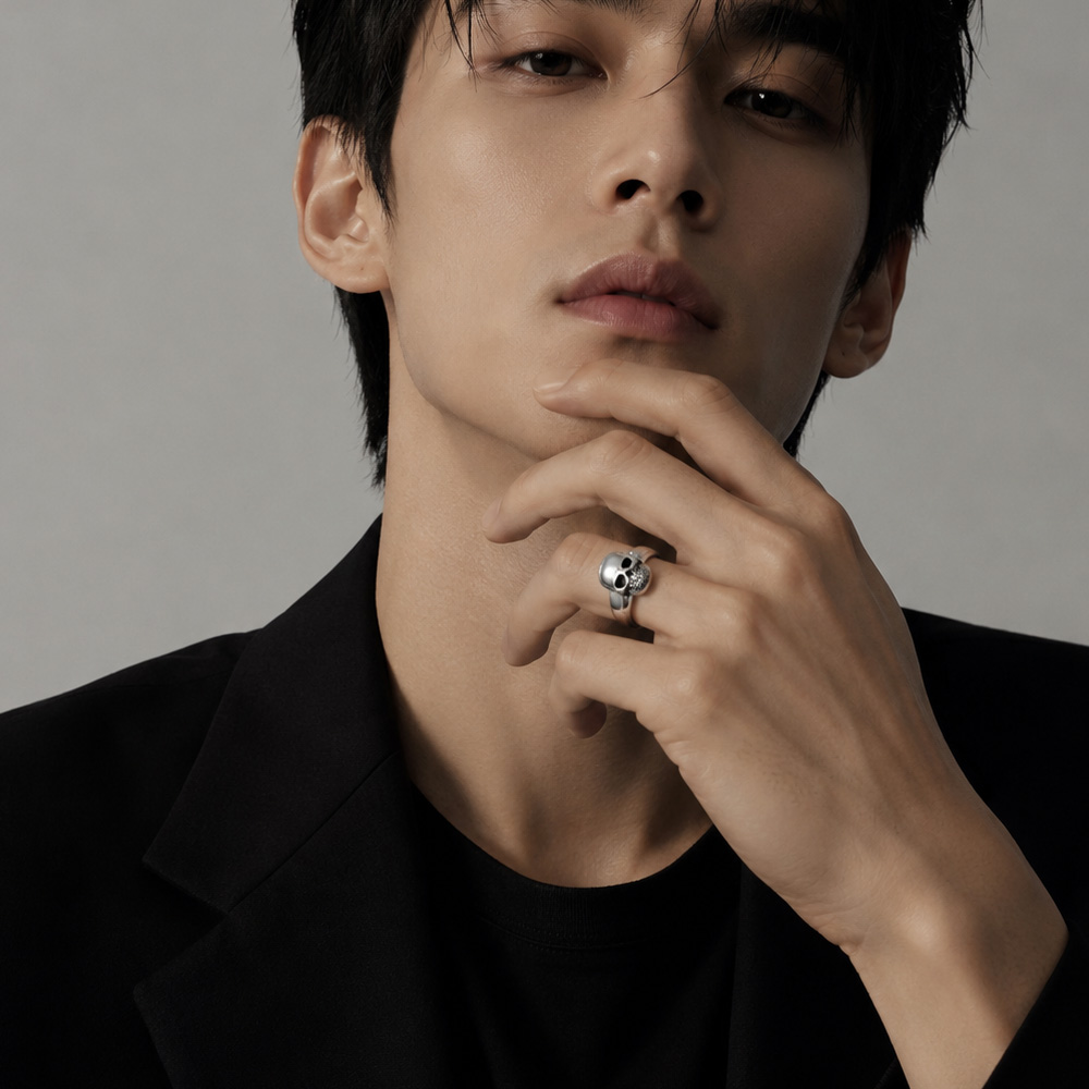 Ring Skull Europe Rebel Steet  - Gothic Skull Ring 评论和价格