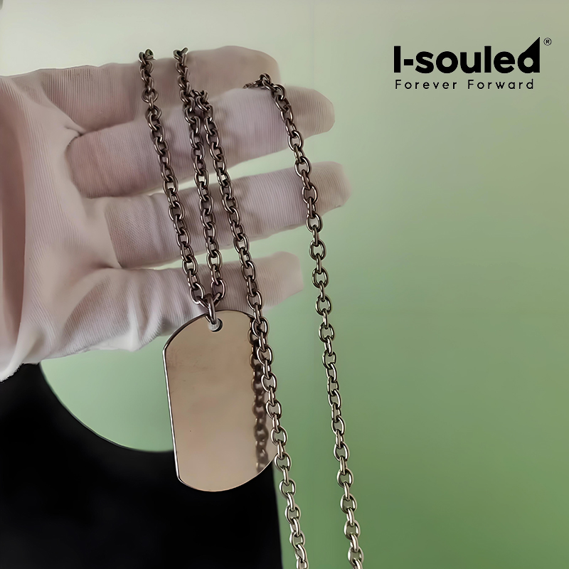 Titanium Dog Tag Necklace for  - Mens Dog Tag Necklace 评论和价格