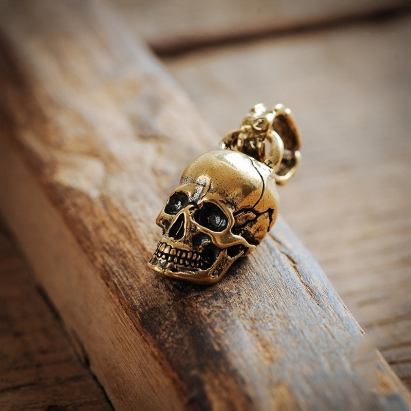Vintage Punk Skull Head Keyrin - Gothic Skull Ring 评论和价格