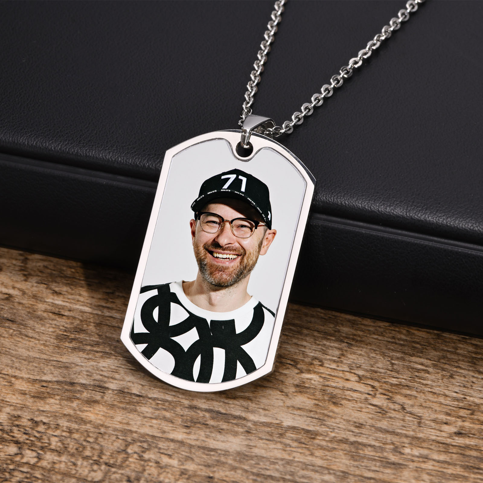 Vnox Free Custom Photos Words  - Mens Dog Tag Necklace 评论和价格