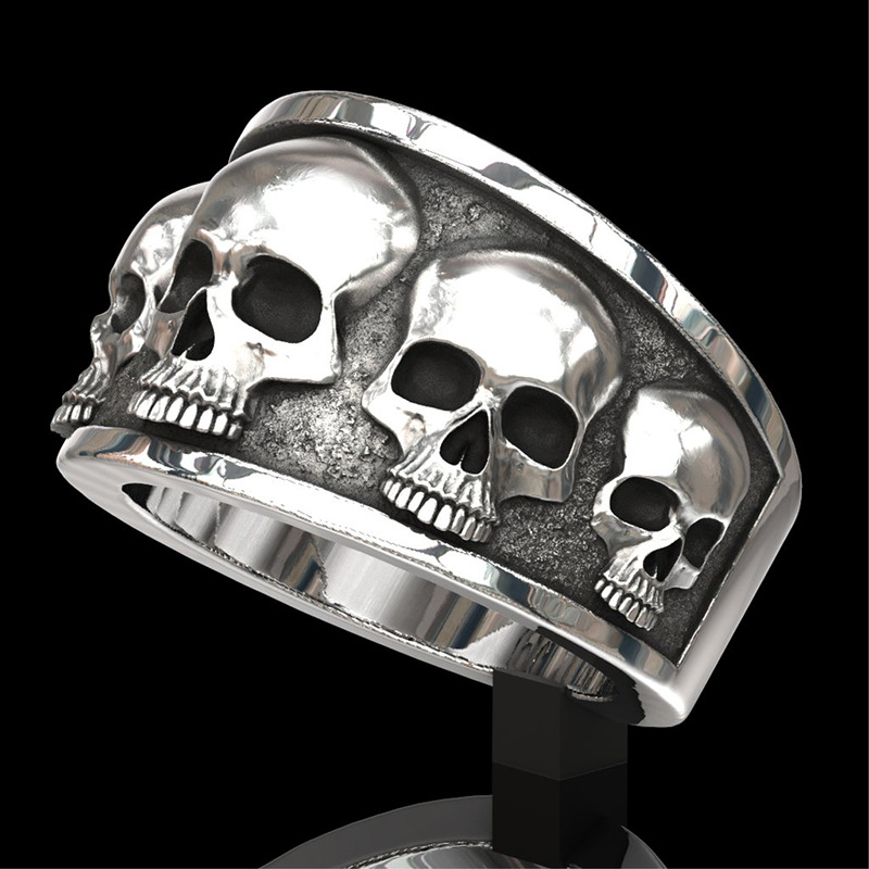 New Hot Selling Classic Stainl - Gothic Skull Ring 评论和价格