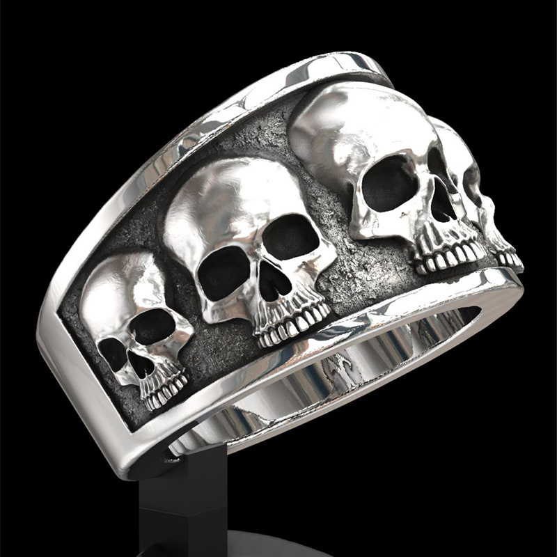 New Hot Selling Classic Stainl - Gothic Skull Ring 评论和价格