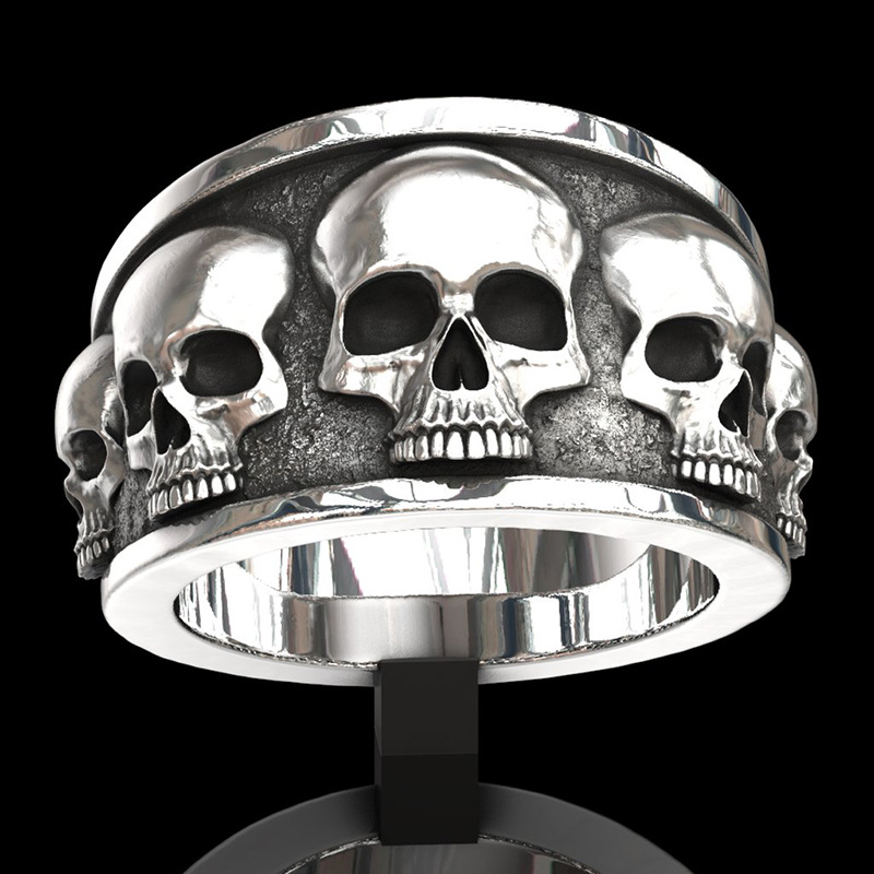 New Hot Selling Classic Stainl - Gothic Skull Ring 评论和价格