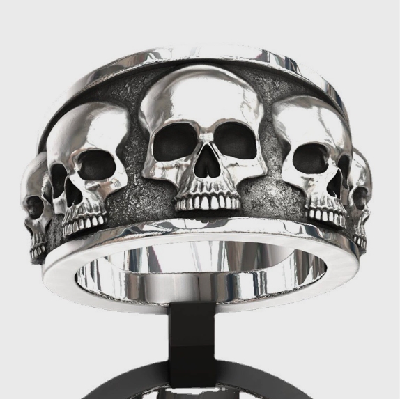 New Hot Selling Classic Stainl - Gothic Skull Ring 评论和价格