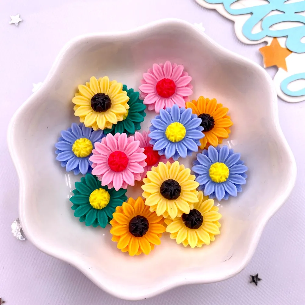 30Pcs Resin Colorful 15mm Sunf - Paradise Jewelry & Watches Llc Photos 评论和价格