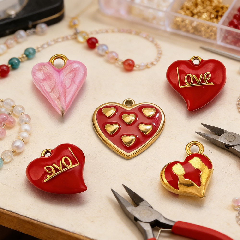 5pcs Stainless Steel Red Ename - Moon Star Earrings 评论和价格