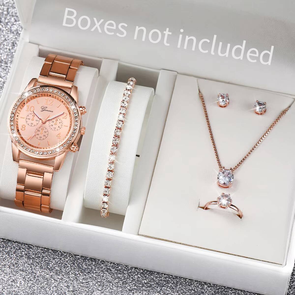 6PCS/Set Fashion Rhinestone Wo - Jewelry Watch Making 评论和价格