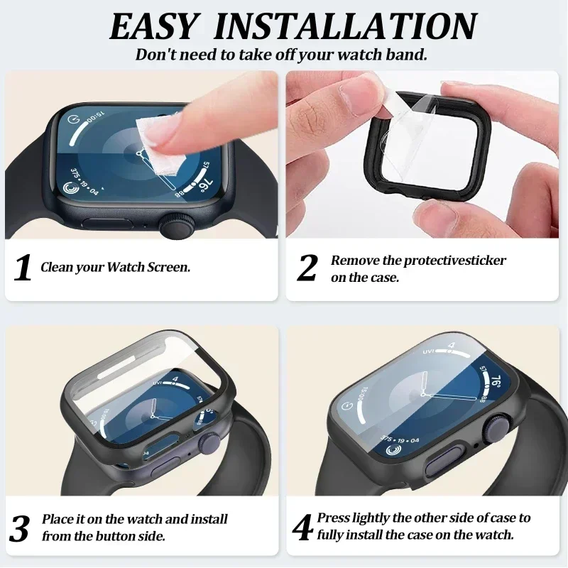 Glass+Case+Strap for Apple Wat - Jewelry Smart Watches 评论和价格