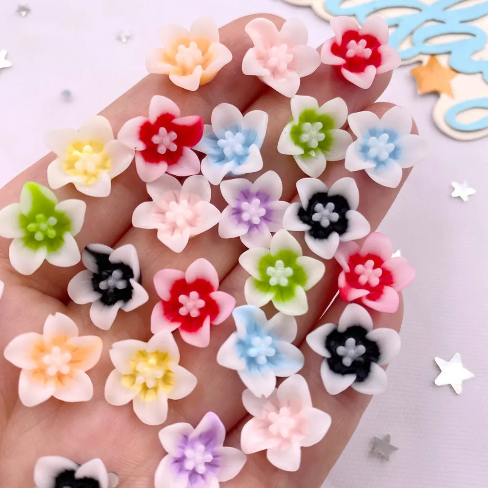 50pcs Resin 13mm Colorful 3D M - Paradise Jewelry & Watches Llc Photos 评论和价格