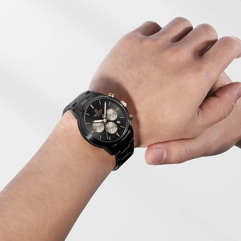 NAVIFORCE Men Quartz Chronogra - Watch Display Box 评论和价格