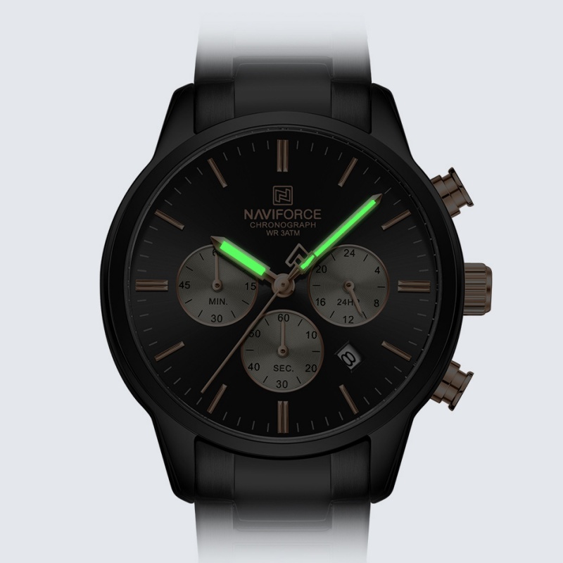 NAVIFORCE Men Quartz Chronogra - Watch Display Box 评论和价格
