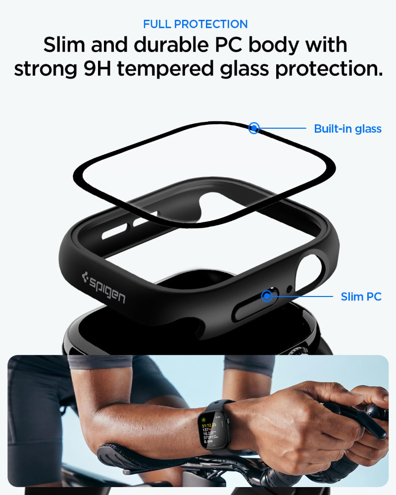 Tempered Glass+Case For Apple  - Jewelry Smart Watches 评论和价格