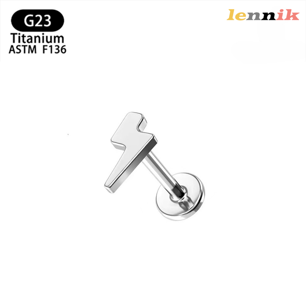 LENNIK F136 Titanium Alloy Cro - Moon Star Earrings 评论和价格