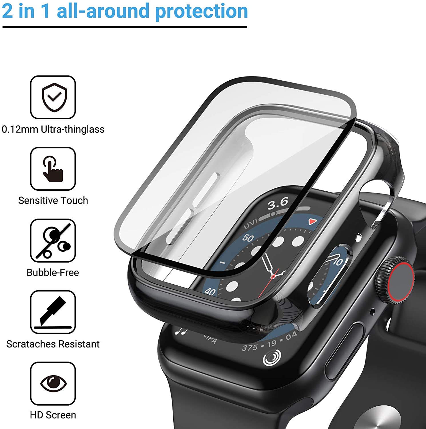 Glass+cover For Apple Watch Ca - Jewelry Smart Watches 评论和价格