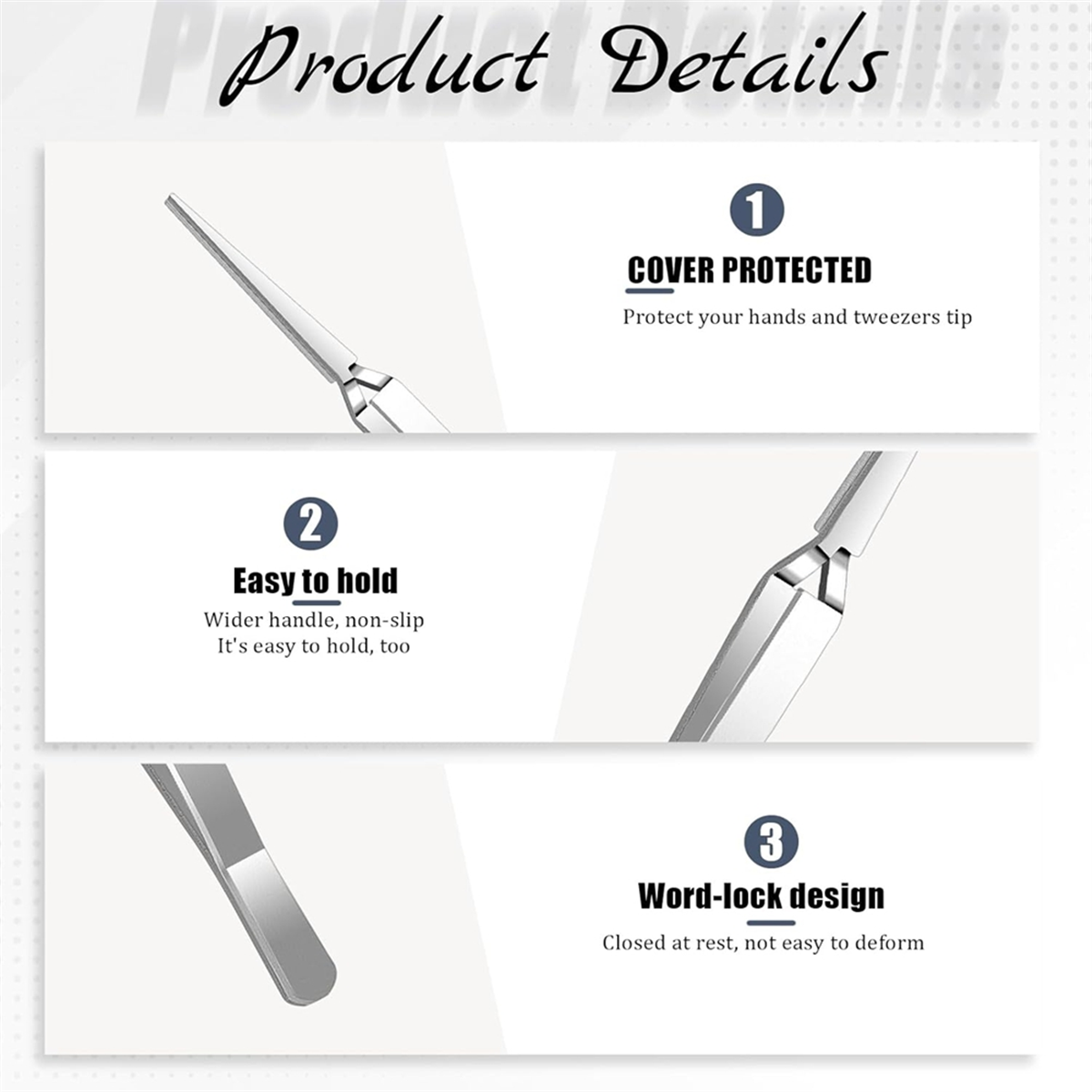 Craft Tweezers, 6 Pieces Locki - Jewelry Repair & Watches Photos 评论和价格