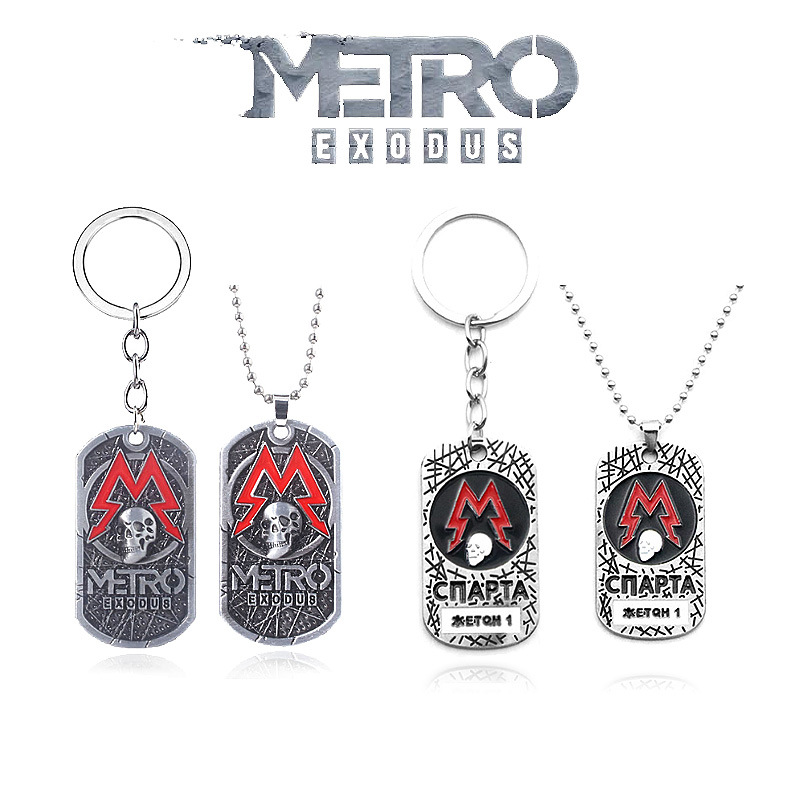 Game Metro Exodus 2033 Keychai - Mens Dog Tag Necklace 评论和价格