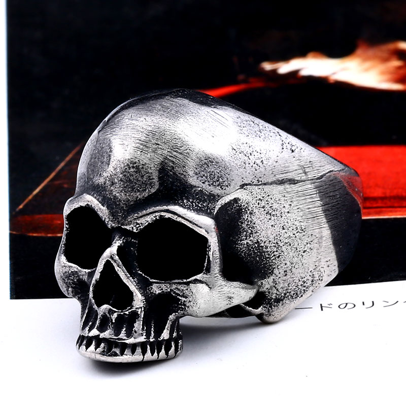 Beier 316L Stainless steel Vin - Gothic Skull Ring 评论和价格