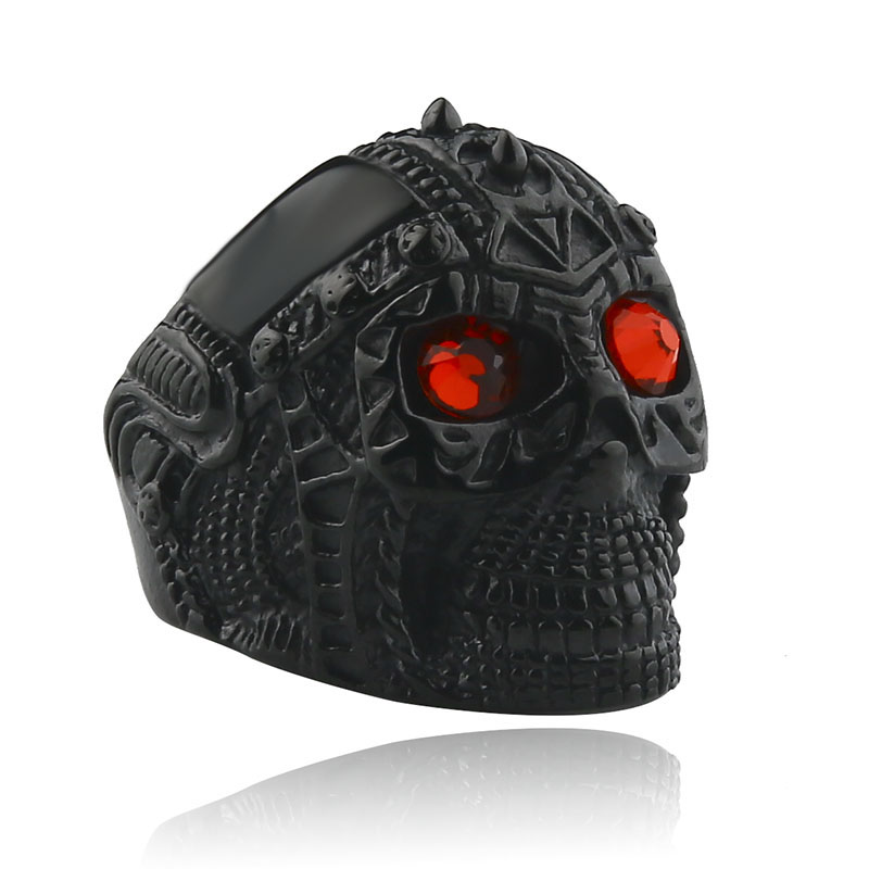 Men's New Punk 316L Stainless  - Gothic Skull Ring 评论和价格