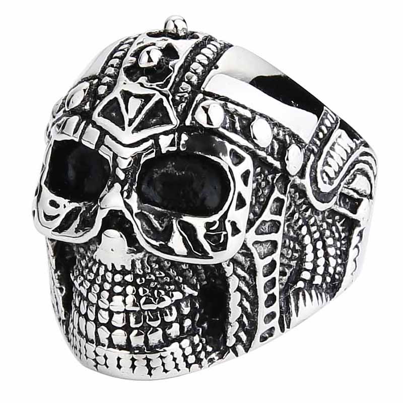Men's New Punk 316L Stainless  - Gothic Skull Ring 评论和价格