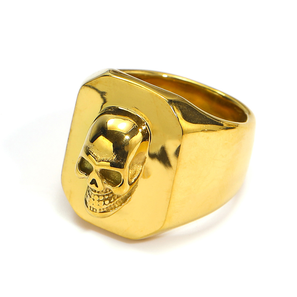 Gothic Punk Skeleton Skull Rin - Gothic Skull Ring 评论和价格