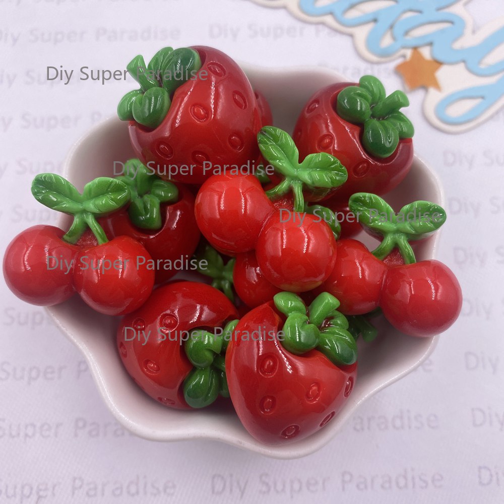 8PCS Resin Kawaii Colorful Red - Paradise Jewelry & Watches Llc Photos 评论和价格