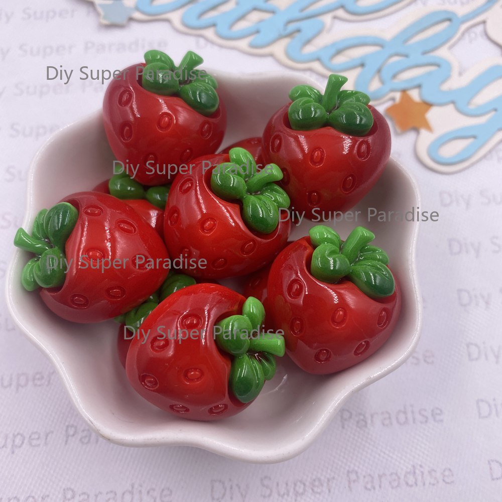 8PCS Resin Kawaii Colorful Red - Paradise Jewelry & Watches Llc Photos 评论和价格