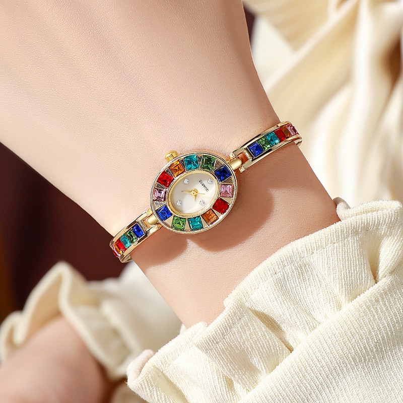 2pcs Elegant Colorful Rhinesto - Jewelry Watch Making 评论和价格
