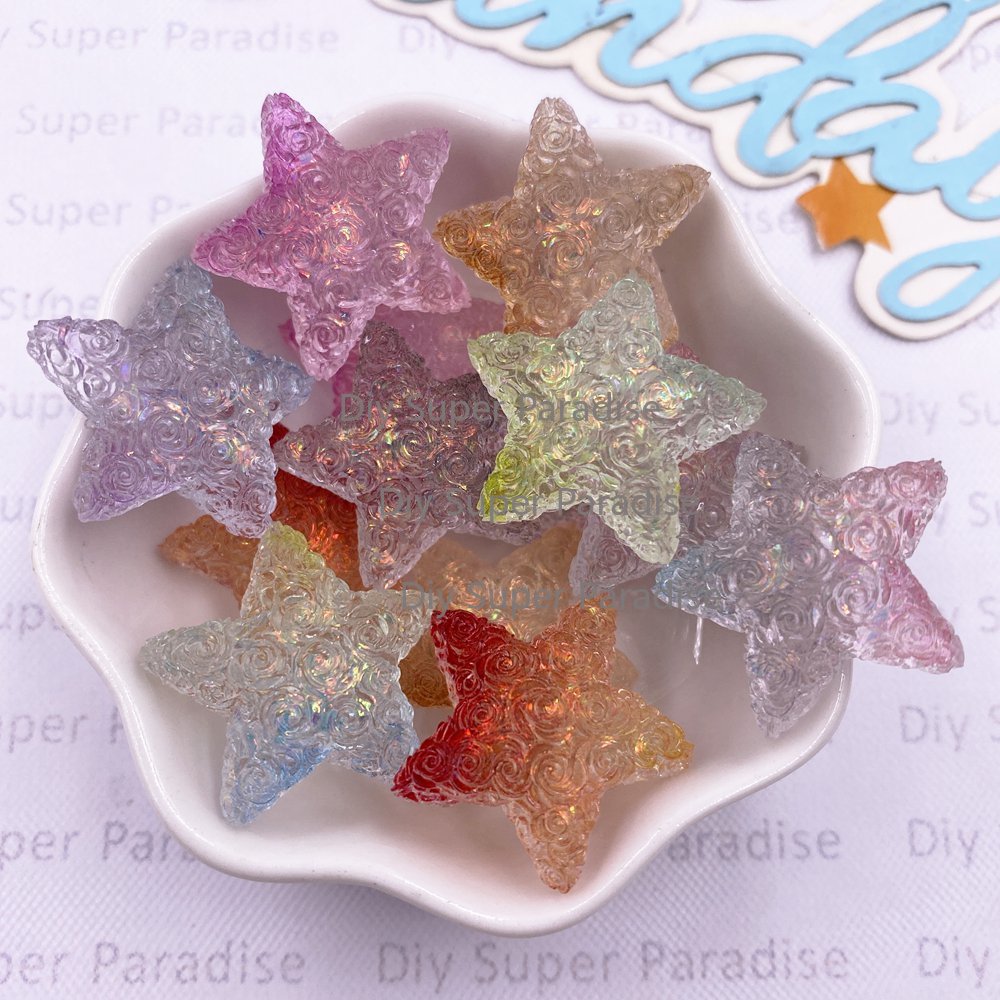 10PCS Resin Clear Candy Color  - Paradise Jewelry & Watches Llc Photos 评论和价格