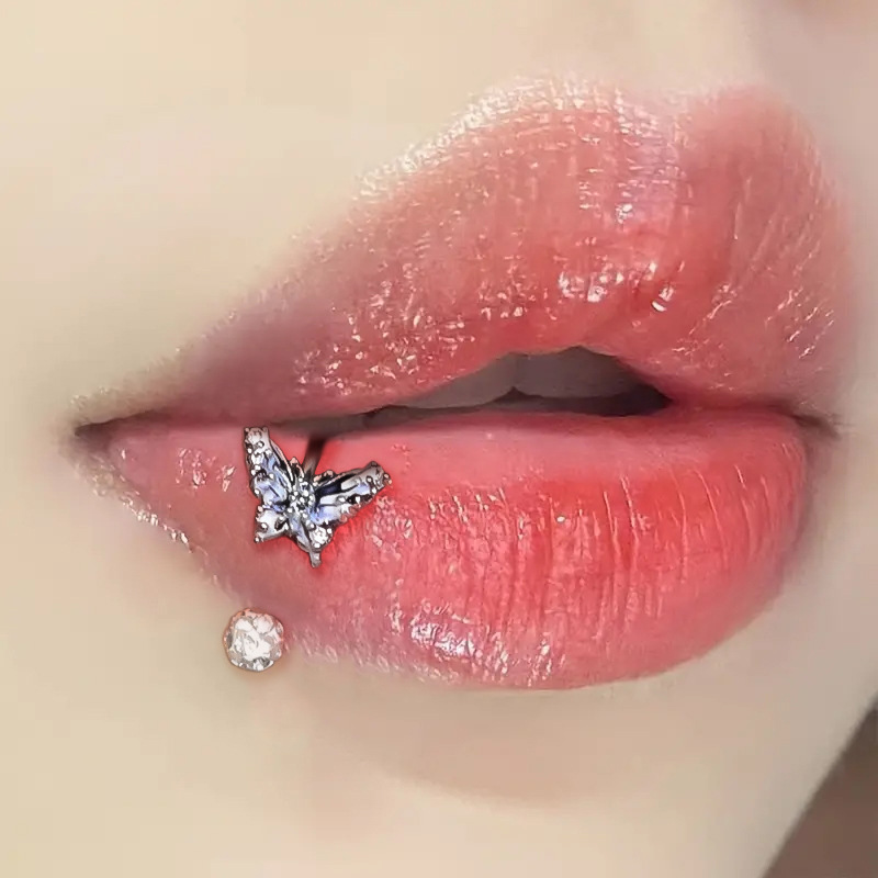ASTM F136 Titanium Butterfly L - Moon Star Earrings 评论和价格