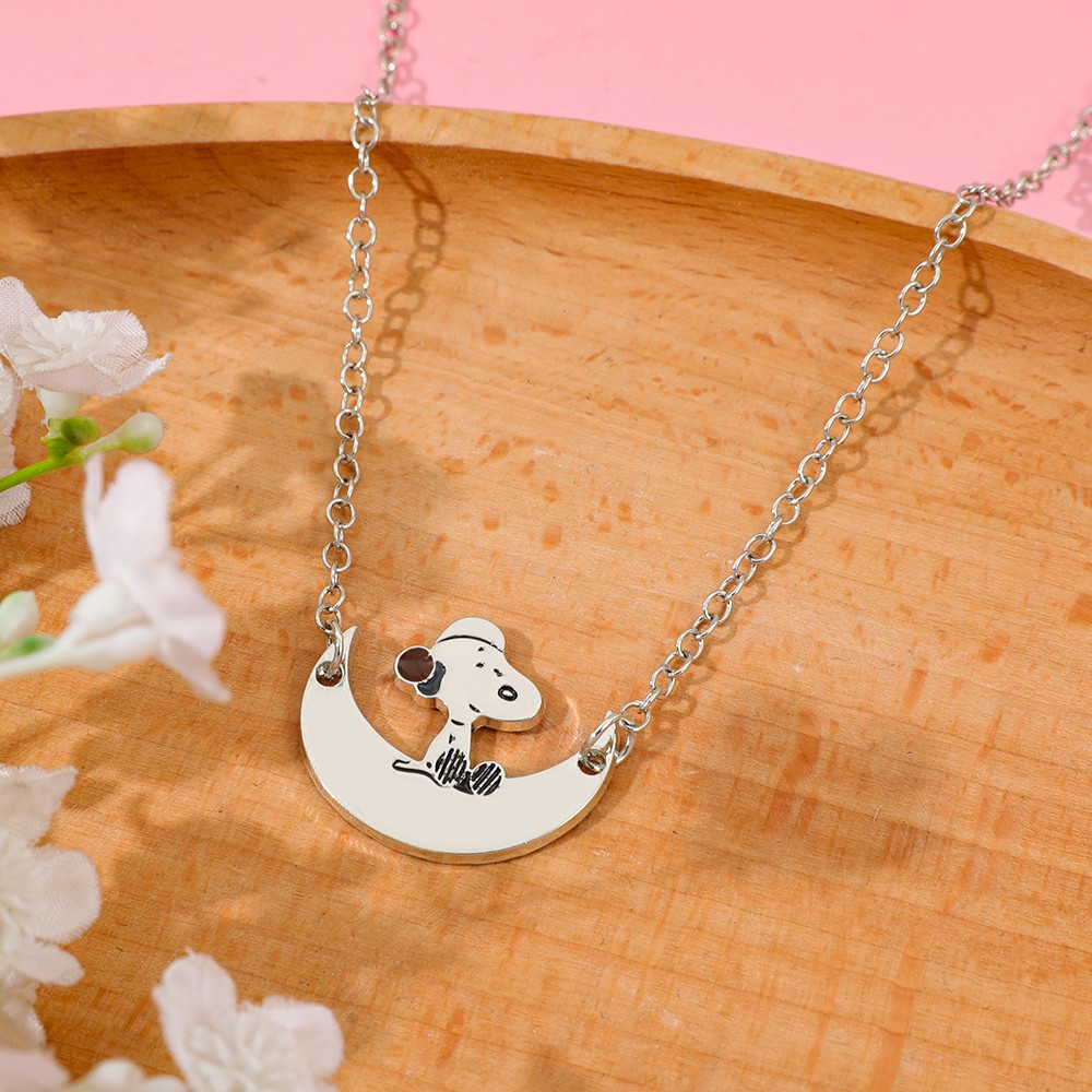 Kawaii Cartoon Puppy Dog Ename - Mens Dog Tag Necklace 评论和价格