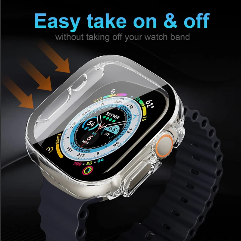 Glass+case For Apple Watch Ult - Jewelry Smart Watches 评论和价格