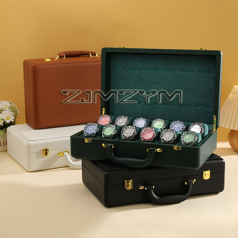 12 Slots Watch Box Mens Watche - Watch Display Box 评论和价格